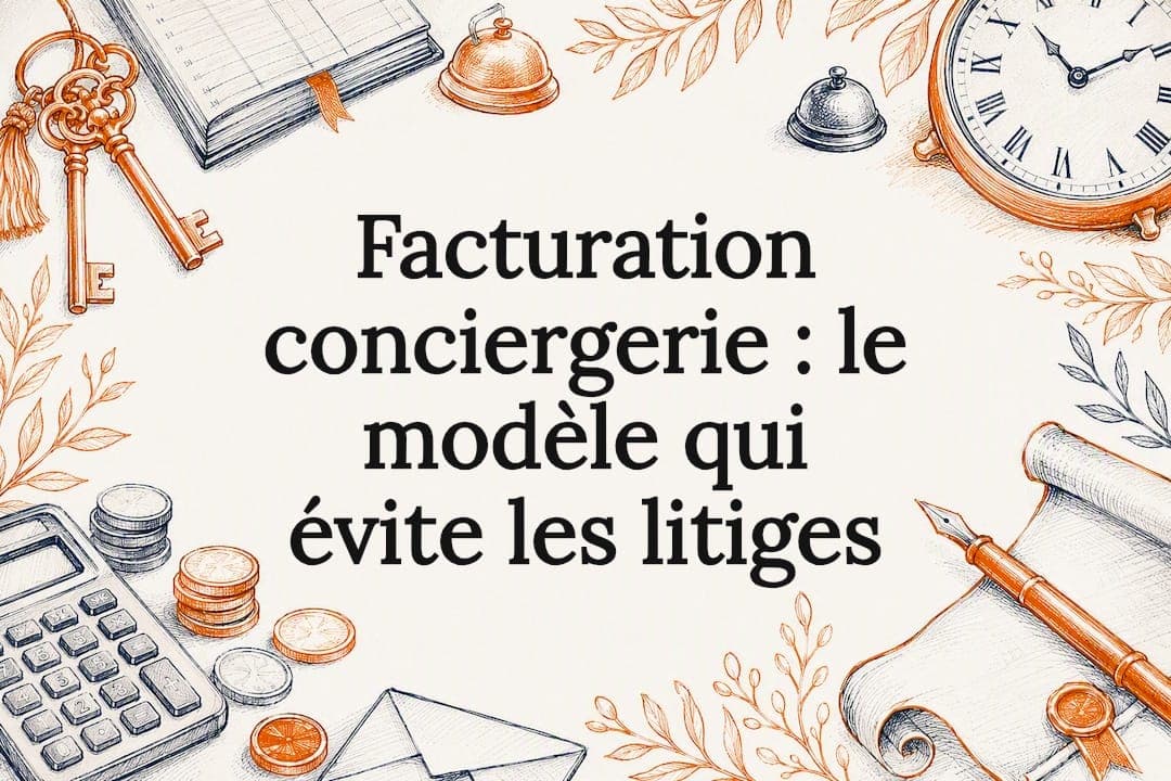 Facturation conciergerie : le modèle qui évite les litiges
