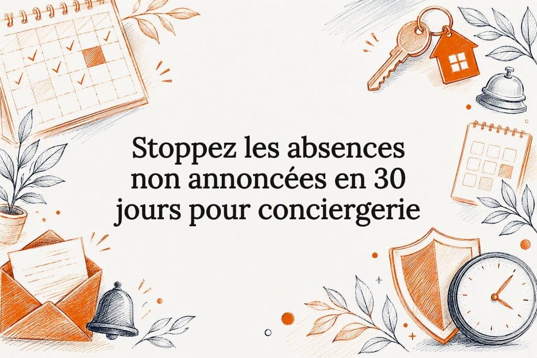 Stoppez les absences non annoncées en 30 jours pour conciergerie