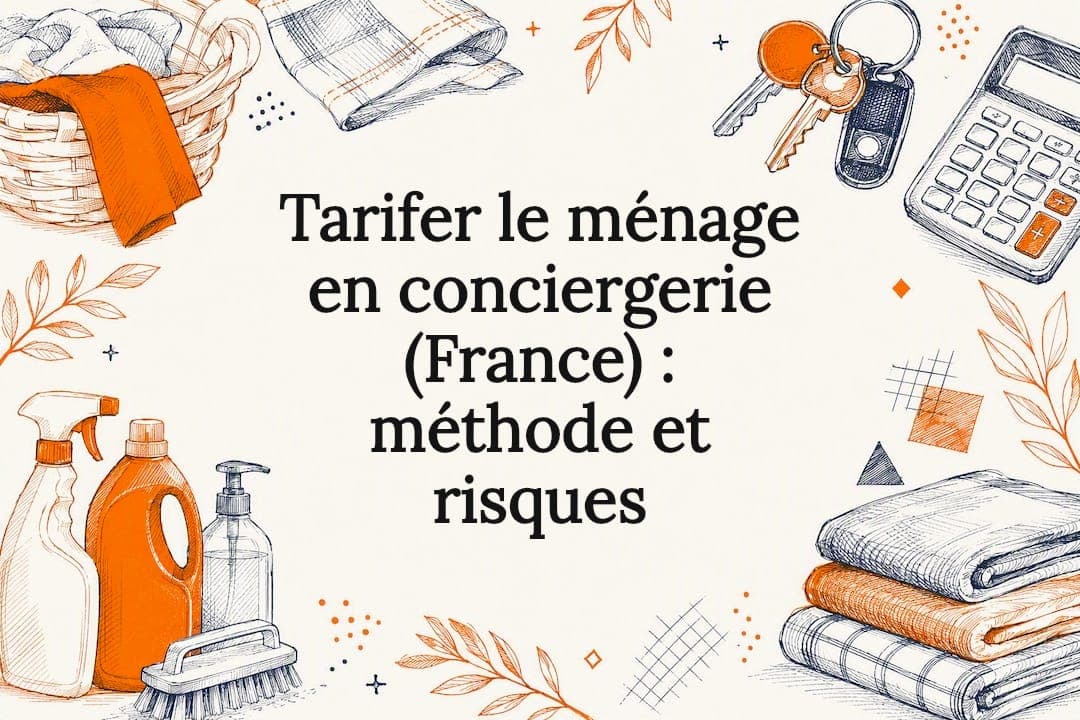 Tarifer le ménage en conciergerie (France) : méthode et risques