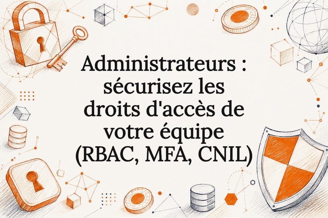 Administrateurs : sécurisez les droits d'accès de votre équipe (RBAC, MFA, CNIL)