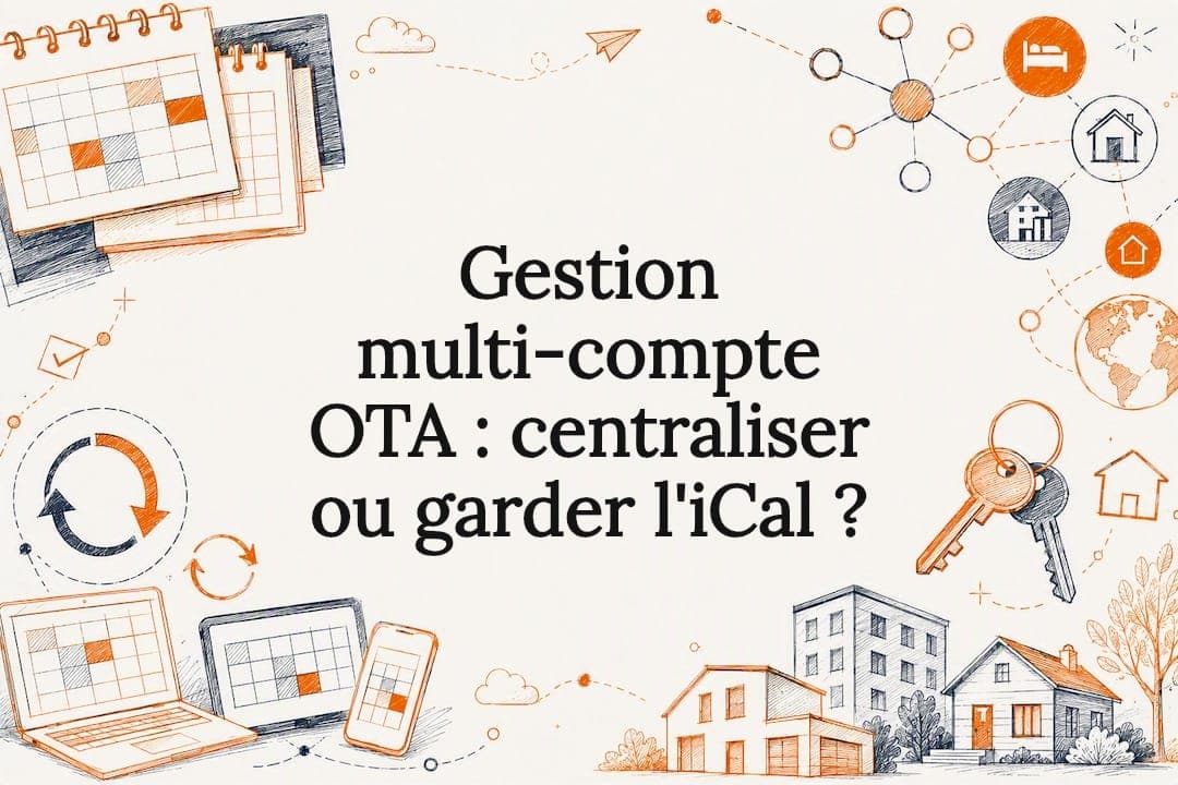 Gestion multi‑compte OTA : centraliser ou garder l'iCal ?