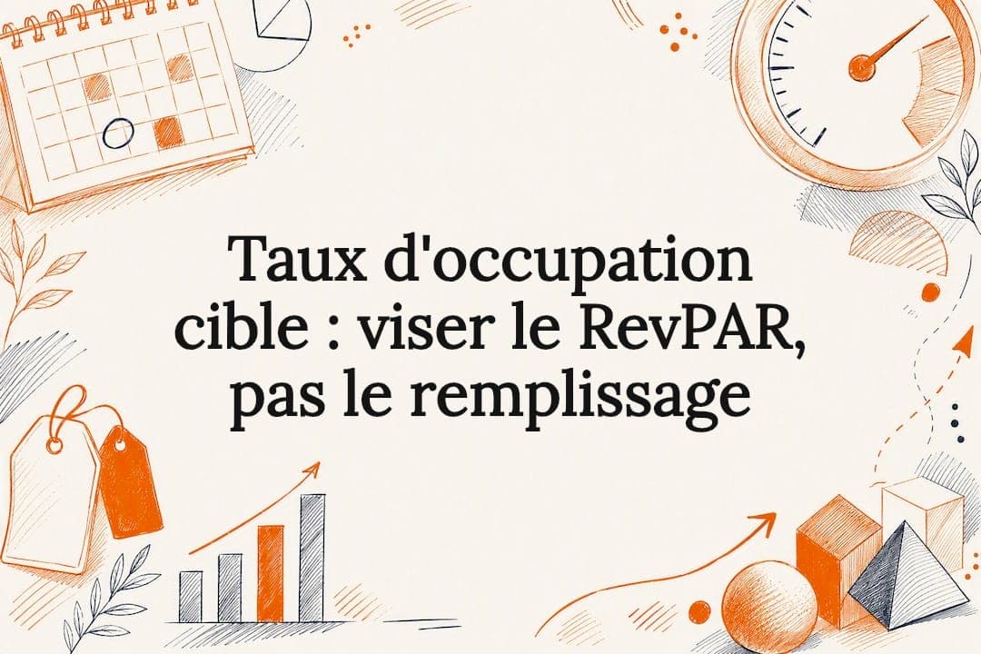Taux d'occupation cible : viser le RevPAR, pas le remplissage