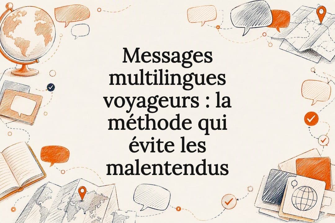 Messages multilingues voyageurs : la méthode qui évite les malentendus